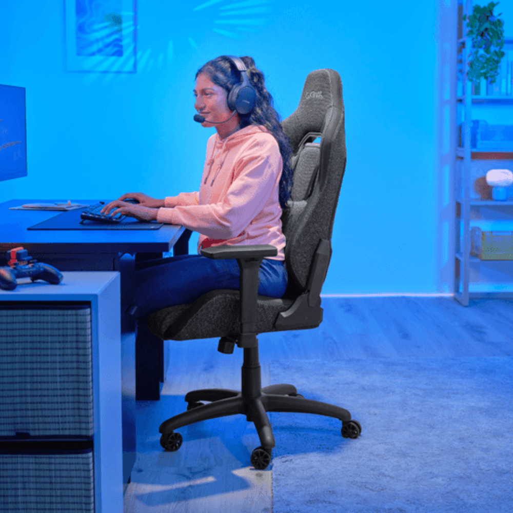 Silla Gamer Ergonomica trust Gxt 723 Ruya Gris - Imagen 5