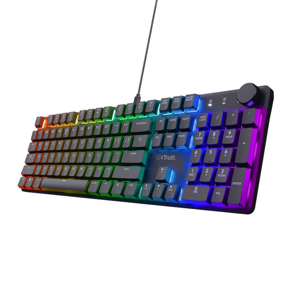 Teclado Gamer trust Gxt 866 Torix Mecanico Negro