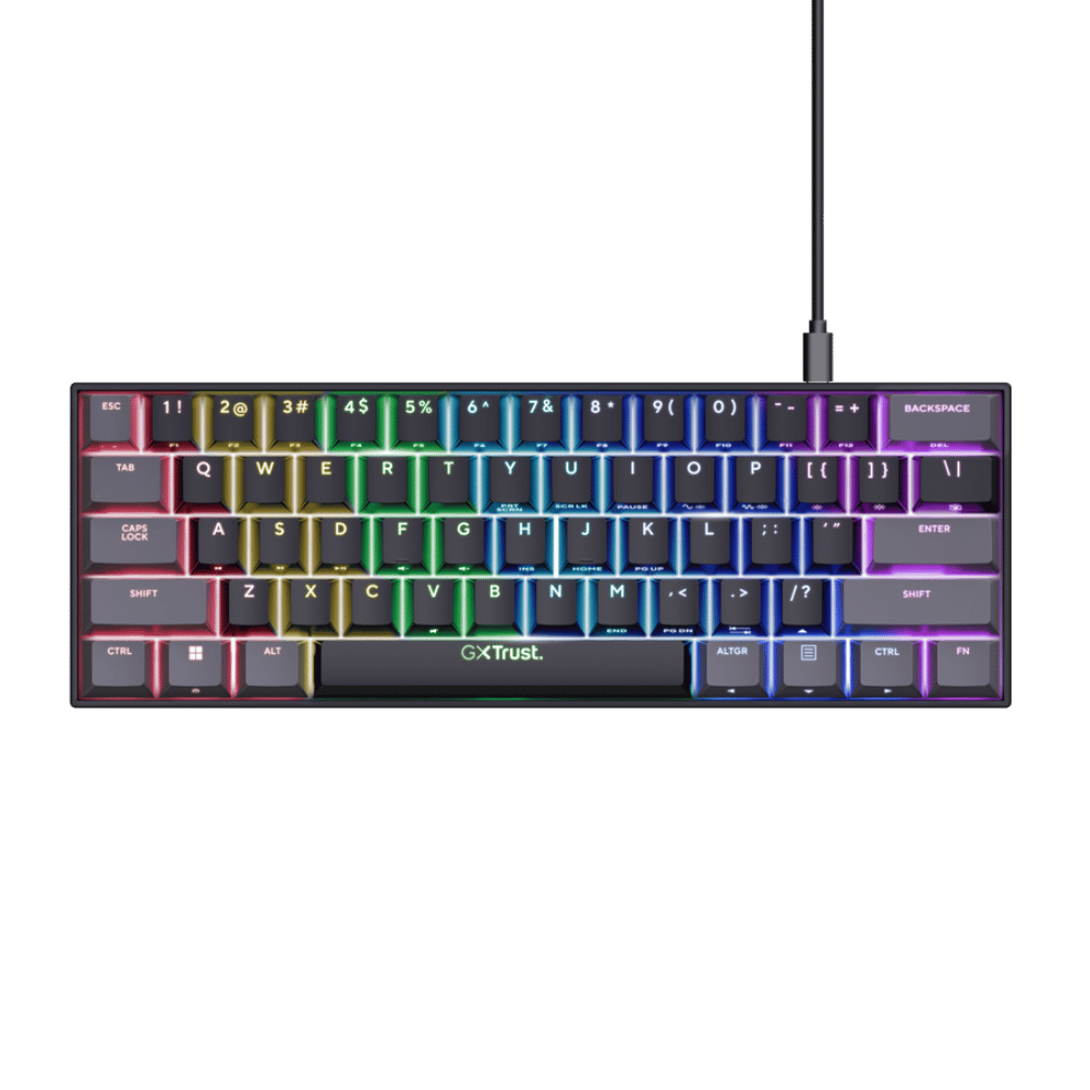Teclado Gamer trust Gxt 867 Acira Mecanico 60% Negro - Imagen 2
