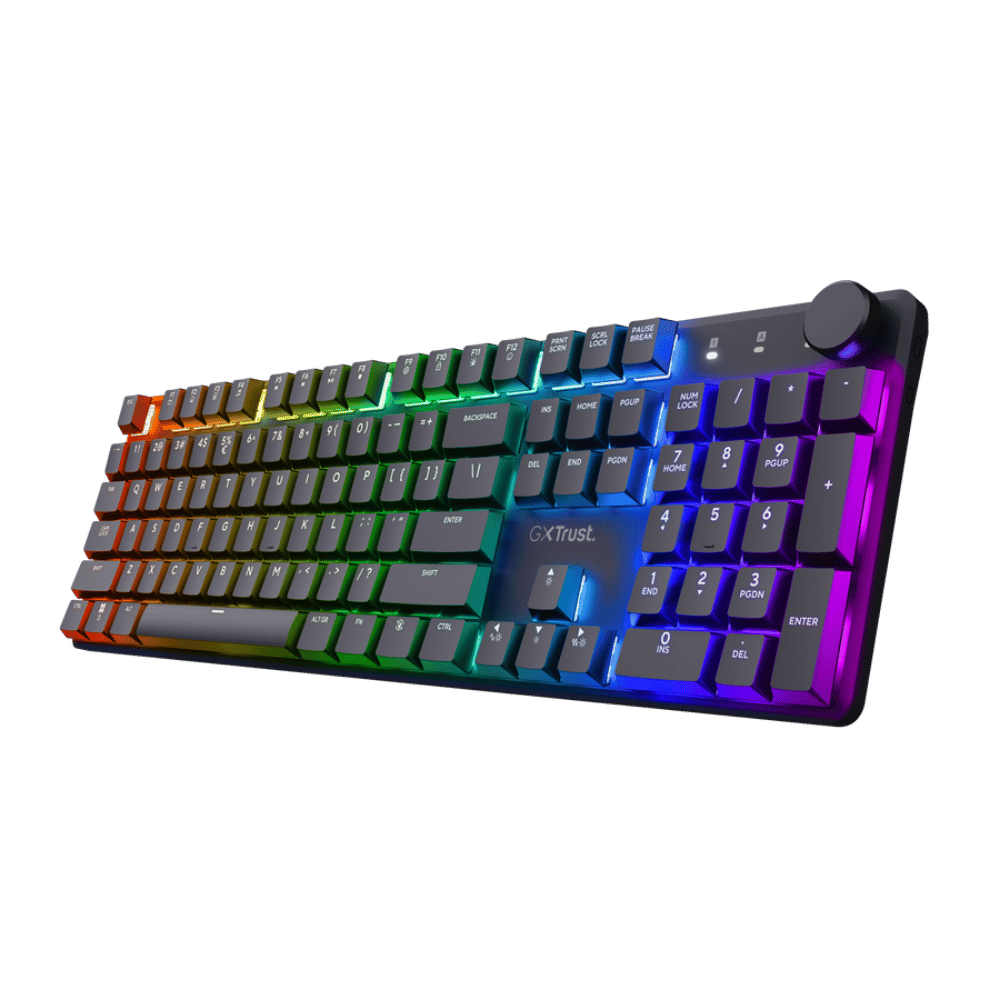 Teclado Gamer trust Gxt 868 Torix Mecanico Negro Inalambrico