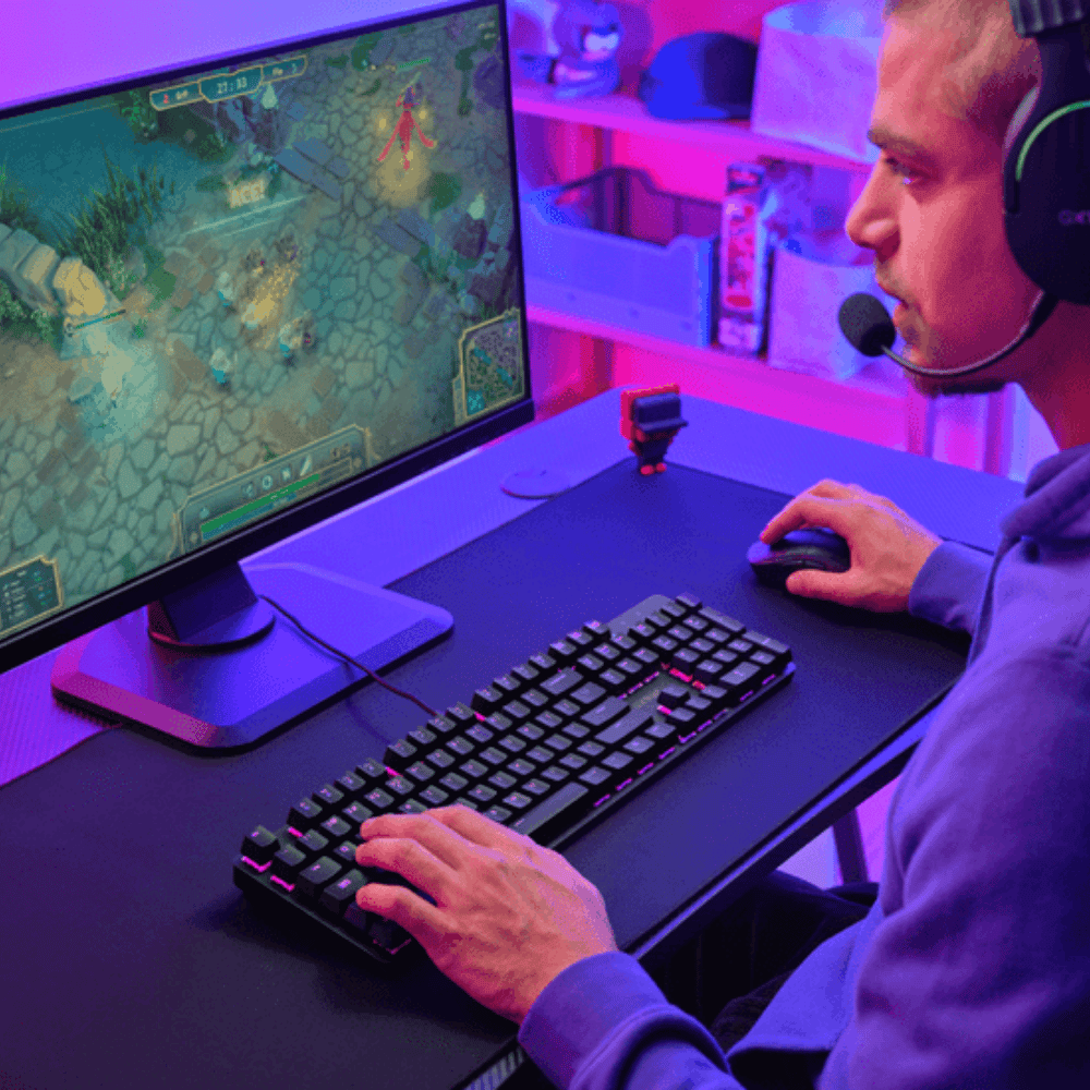 Teclado Gamer trust Gxt 871 Zora Mecanico Negro - Imagen 5