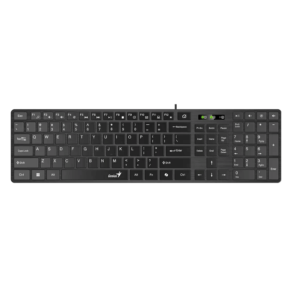 Teclado Genius SlimStar 126 Alambrico USB Negro - Imagen 4