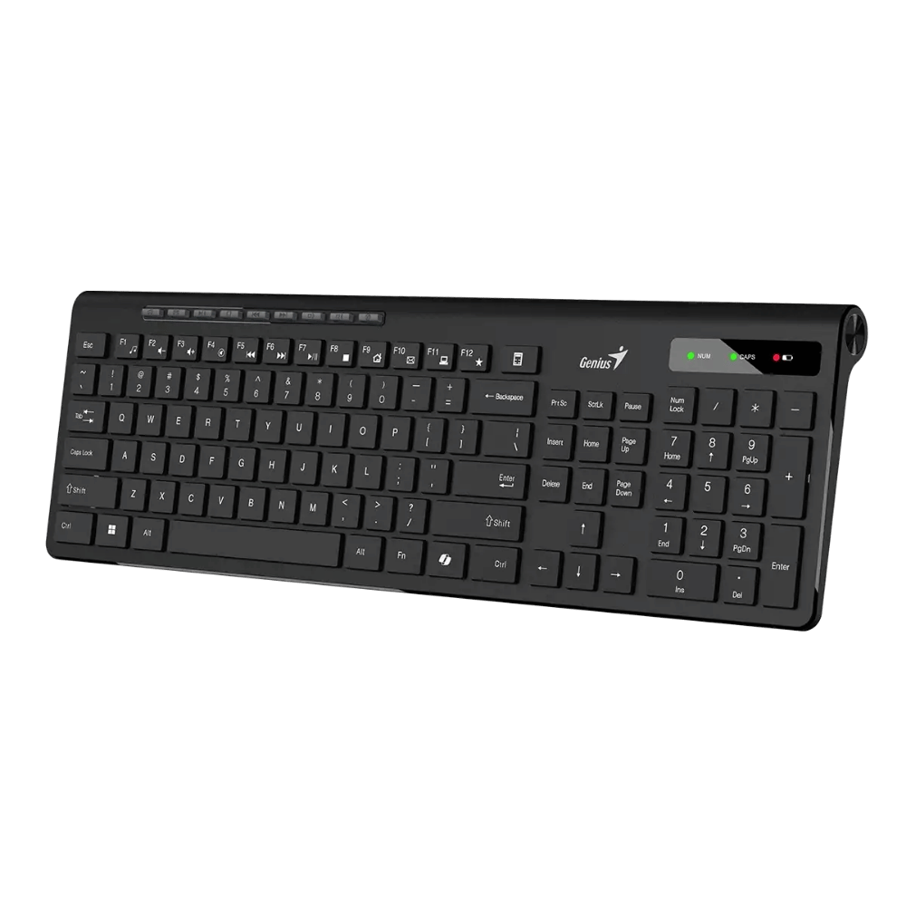 Teclado Genius SlimStar 7230 ergonómico color negro