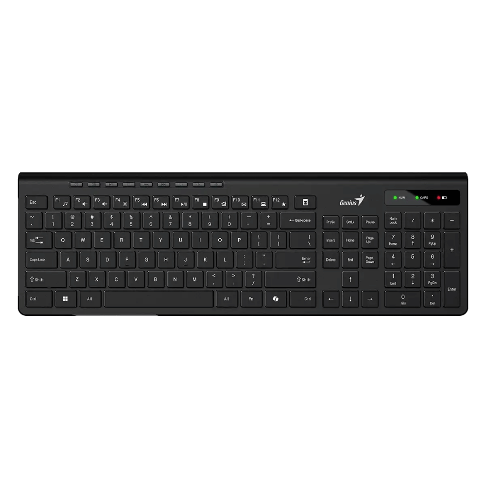Teclado Genius SlimStar 7230 ergonómico color negro - Imagen 2