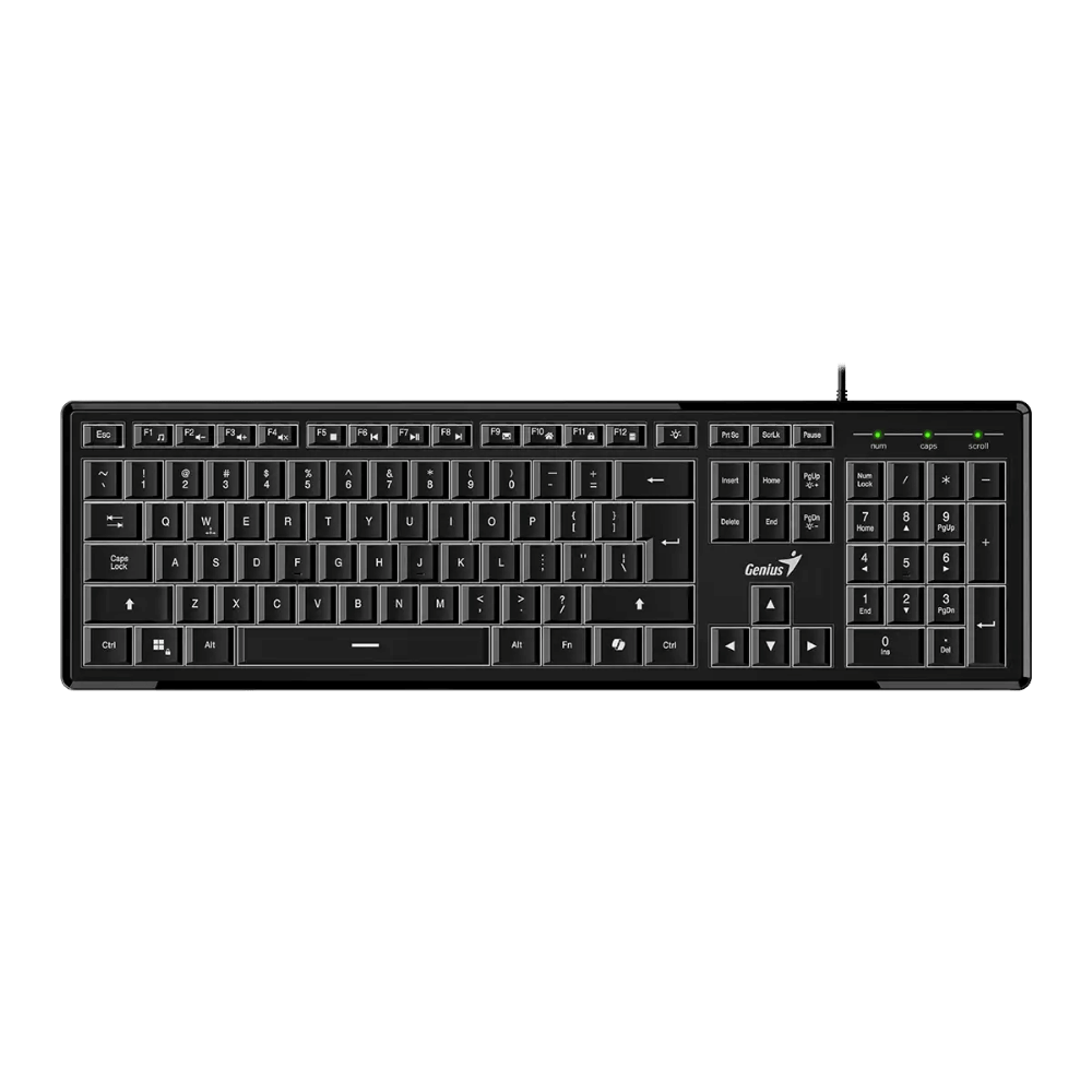 Teclado Genius SlimStar 820 Delgado Iluminado