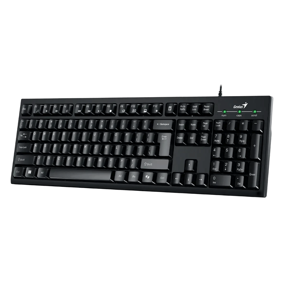 Teclado Genius Smart KB-100 USB Negro Resistente a Liquidos