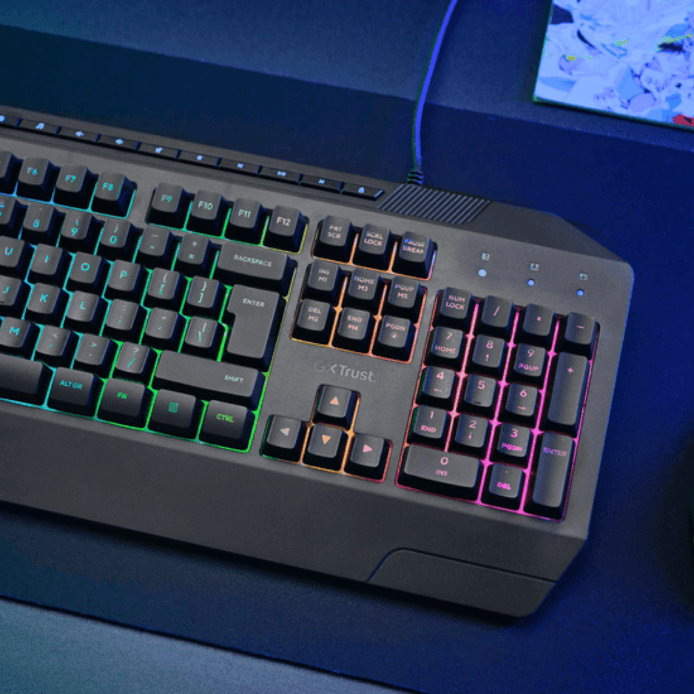 Teclado Trust Gxt 836 Evocx Gamer con Iluminacion Rainbow - Imagen 6