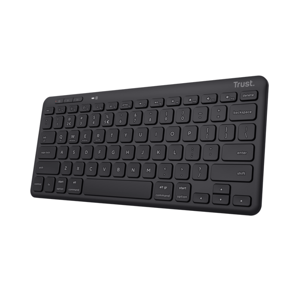 Teclado Trust Lyra Inalambrico-Bluetooth Negro Recargable