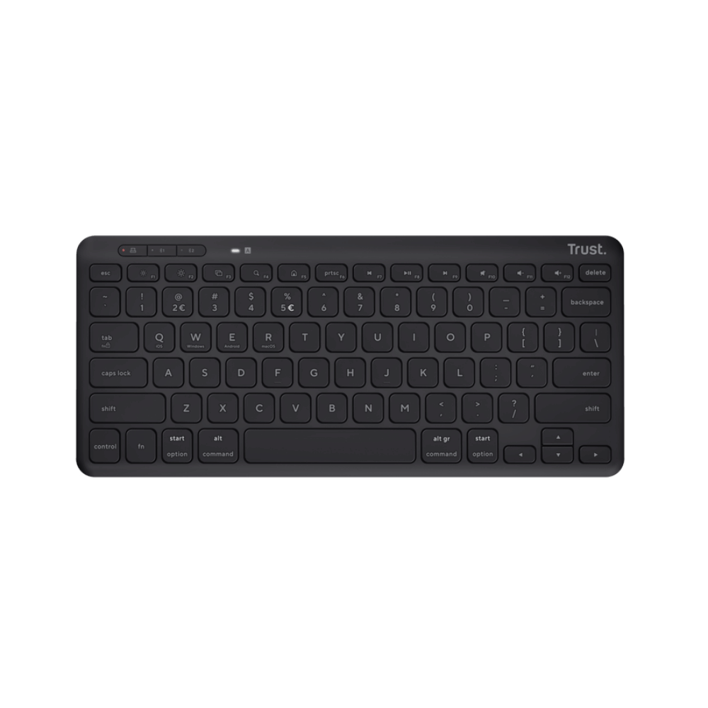 Teclado Trust Lyra Inalambrico-Bluetooth Negro Recargable - Imagen 2