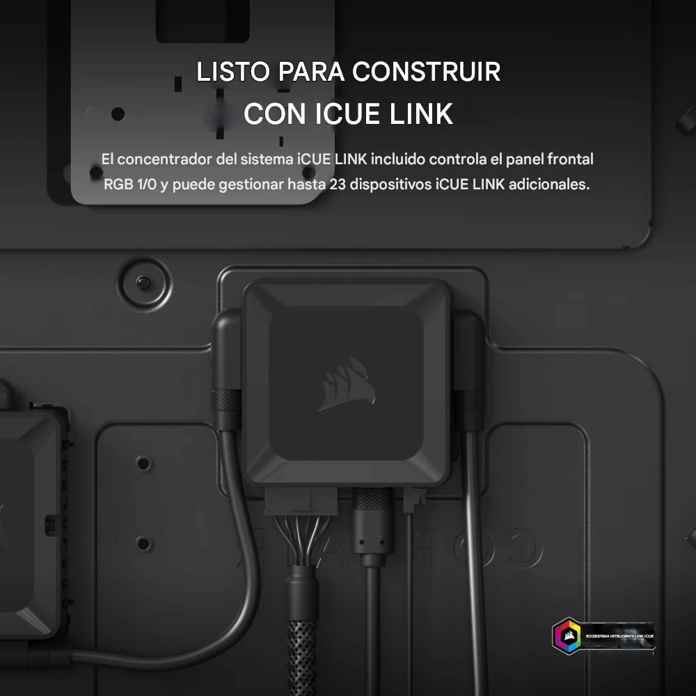 Chasis Corsair Icue Link 9000d Airflow Cristal Templado Supertorre - Imagen 10