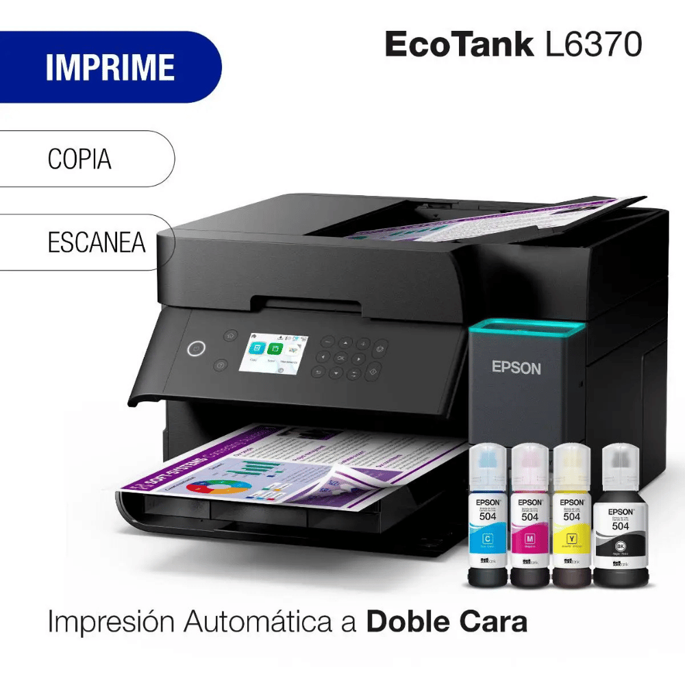 Impresora Multifuncional EcoTank L6370 Duplex con WiFi - Imagen 8