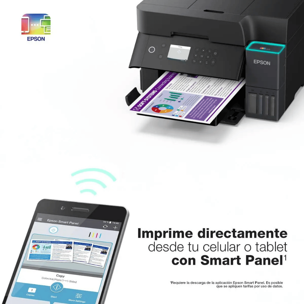 Impresora Multifuncional EcoTank L6370 Duplex con WiFi - Imagen 5