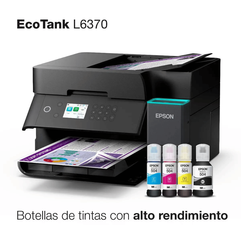 Impresora Multifuncional EcoTank L6370 Duplex con WiFi - Imagen 3