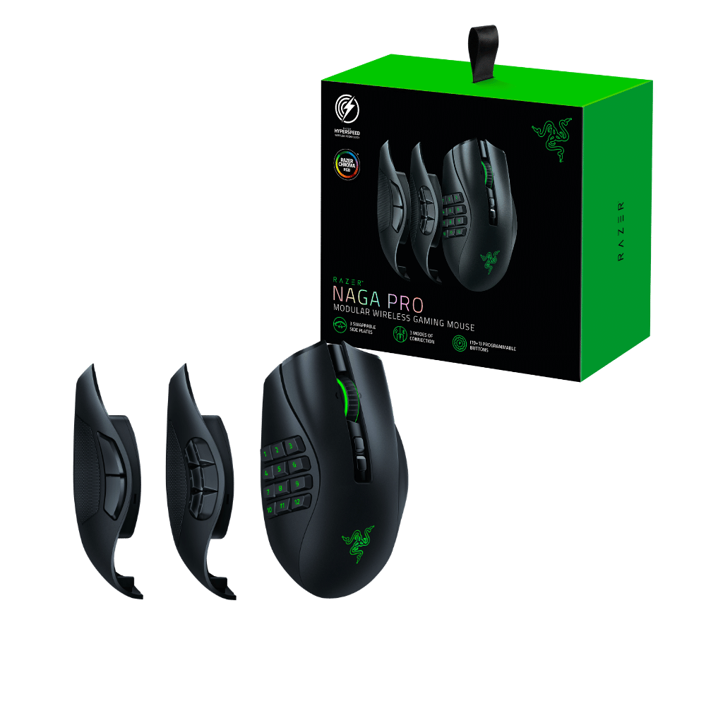 Mouse Gamer Razer Inalámbrico Naga V2 Pro HYPERSPEED