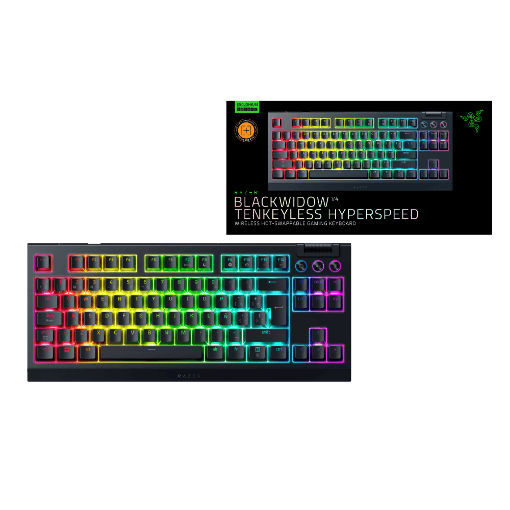 Teclado Razer Mecanico BlackWidow V4 X Hyperspeed Tenkeyless