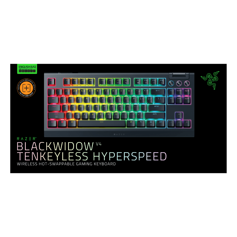 Teclado Razer Mecanico BlackWidow V4 X Hyperspeed Tenkeyless - Imagen 8