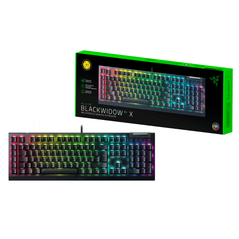 Teclado Razer Mecanico BlackWidow V4 X (Switch Amarillo)