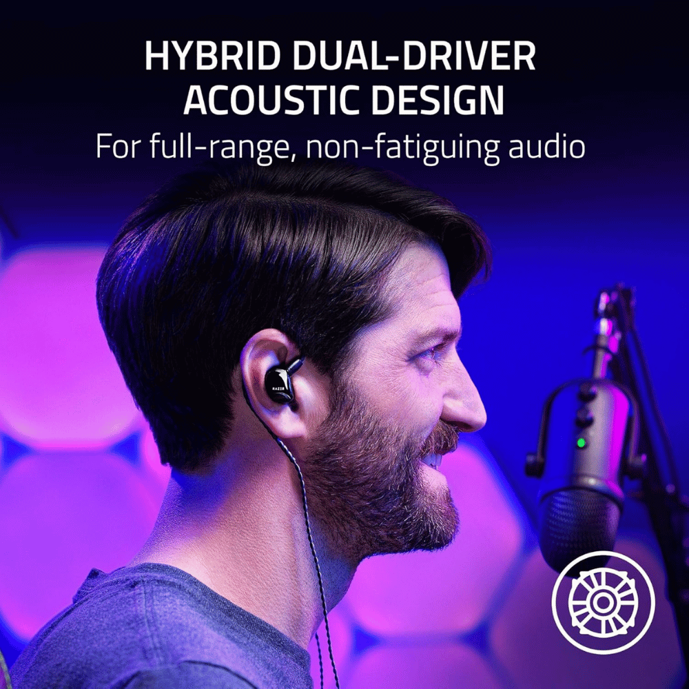 Audífonos internos Razer Moray, Ergonómicos, 3.5mm, color Negro - Imagen 5