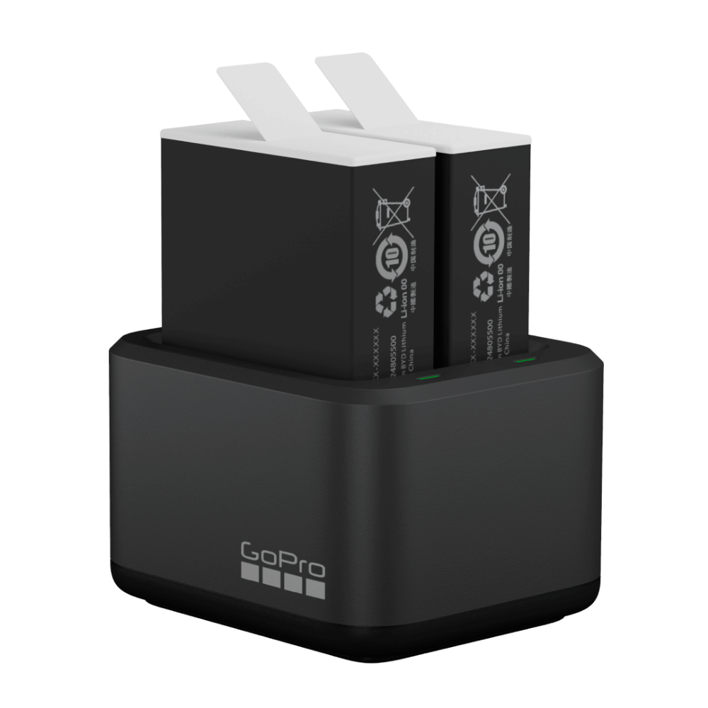 Cargador de batería dual y baterías Enduro (HERO 11 & HERO 10 & HERO 9)