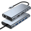 Hub 11 En 1, Tipo C Adaptador Usb C A Hdmi Vga, Ethernet 16147 - Thumbnail Image 1