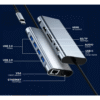 Hub 11 En 1, Tipo C Adaptador Usb C A Hdmi Vga, Ethernet 16147 - Thumbnail Image 3