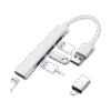 Hub 4 Puertos Usb 2.0 2 En 1 Type C+Usb 23021 (4)