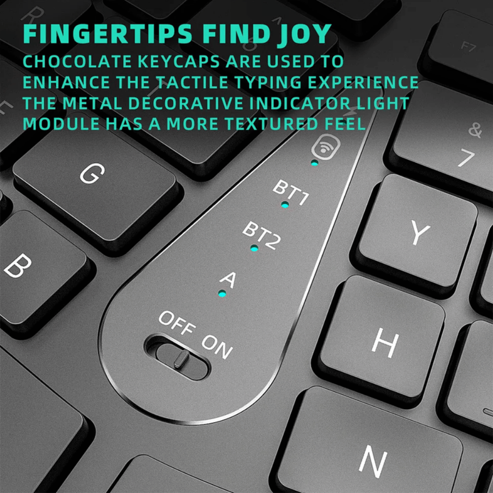 Teclado Ergonómico Inalámbrico T1b 2.4h + Bt 57093 - Imagen 4