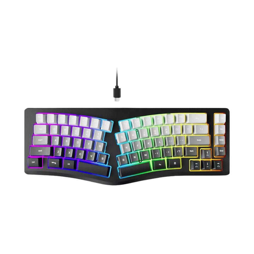 Teclado Gamer Ergonómico Rgb - Alámbrico 57092