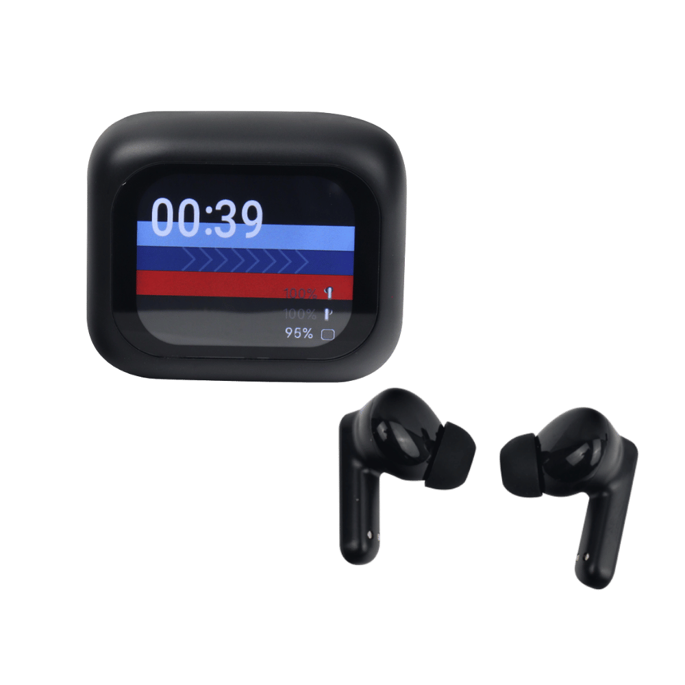 Audifonos Bt Tws Pantalla Negro – V14 Anc+Enc 30771