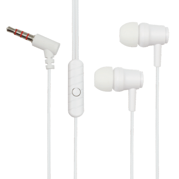 Audífonos Cable 3.5mm Jal-47B Blanco 30655