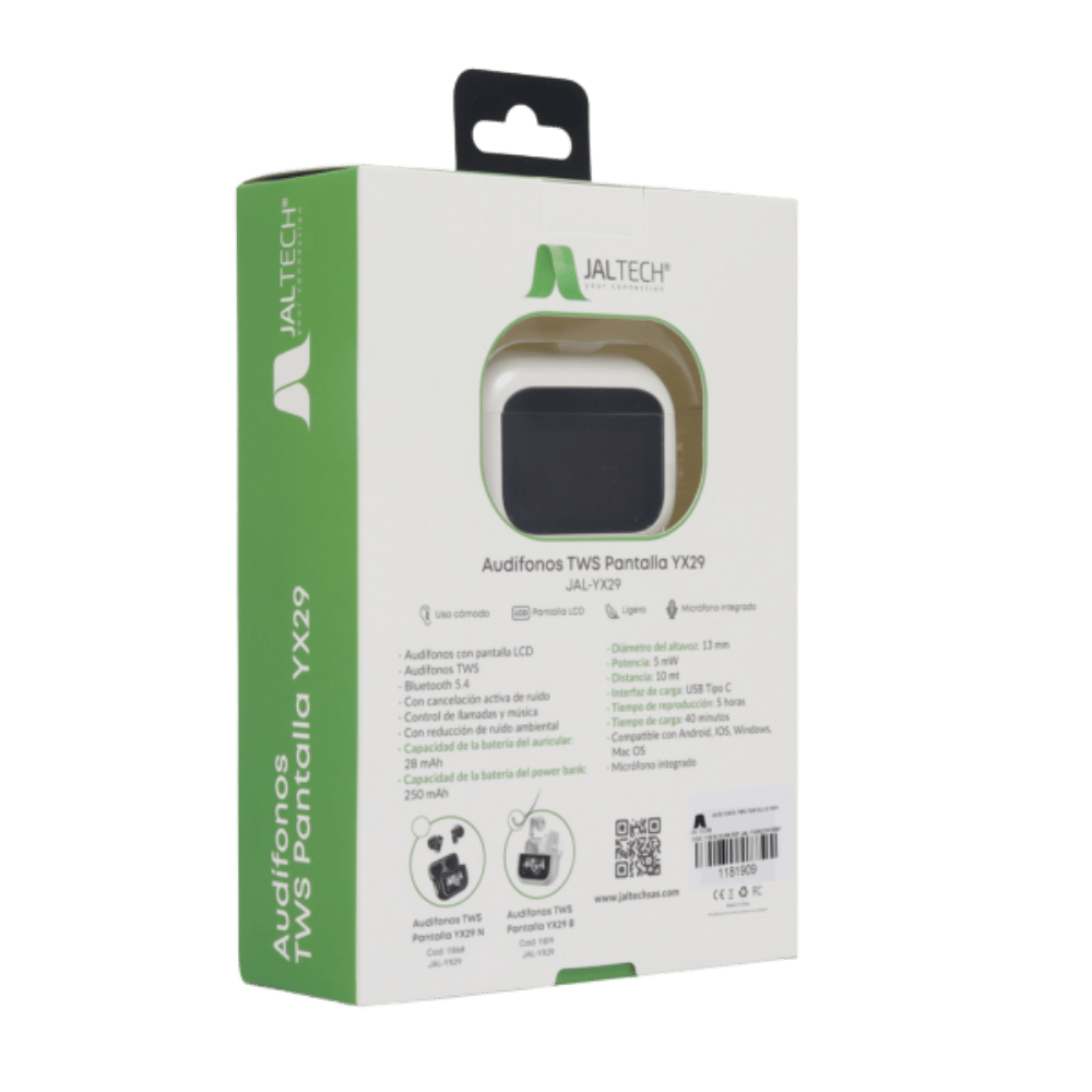 Audífonos Tws Pantalla Yx29 B 11819 - Imagen 5