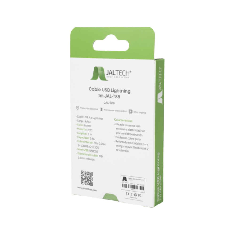 Cable Usb Lightning 1m Jaltech T88 Jal T8 30619 - Imagen 3
