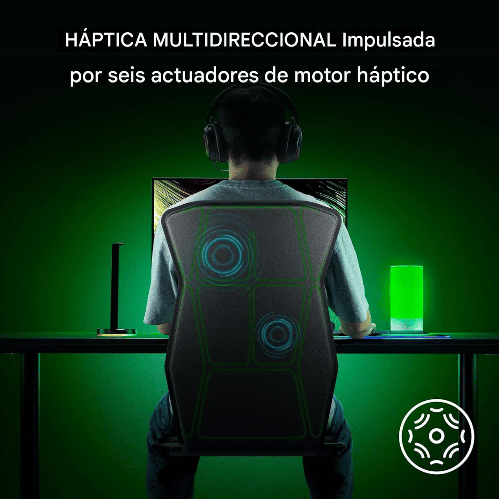 Cojín para silla Gamer Razer Freyja gaming háptica Multidireccional - Imagen 5