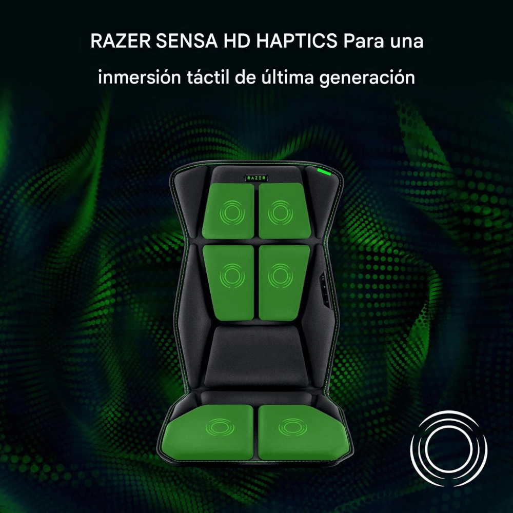 Cojín para silla Gamer Razer Freyja gaming háptica Multidireccional - Imagen 4
