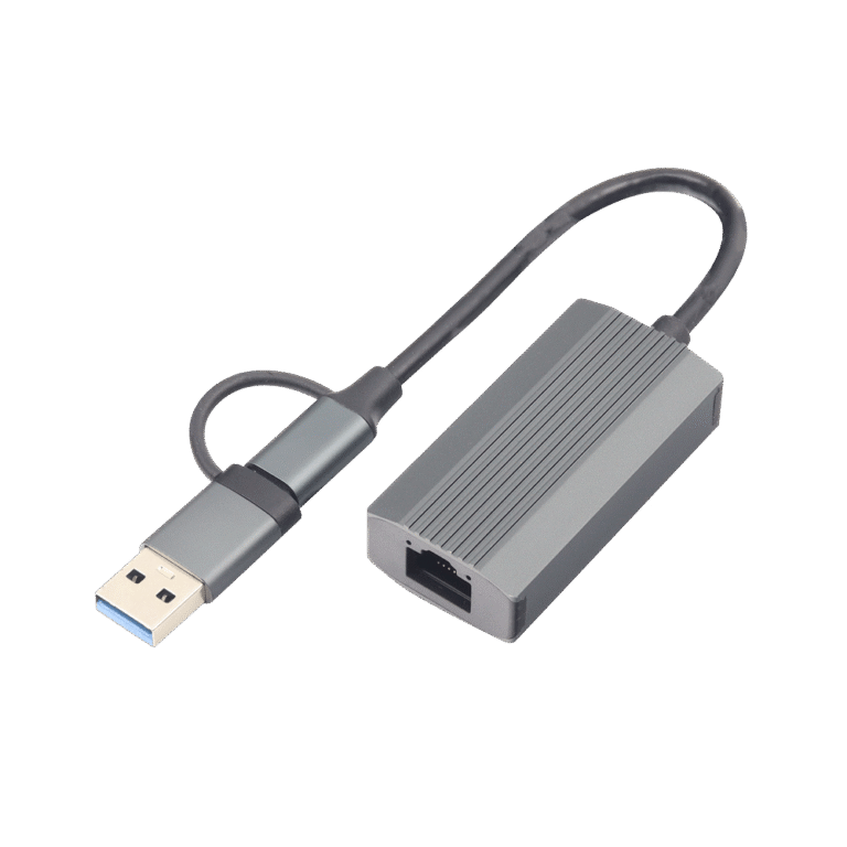 CONVERTIDOR USB Y USB C A GIGABIT RJ45
