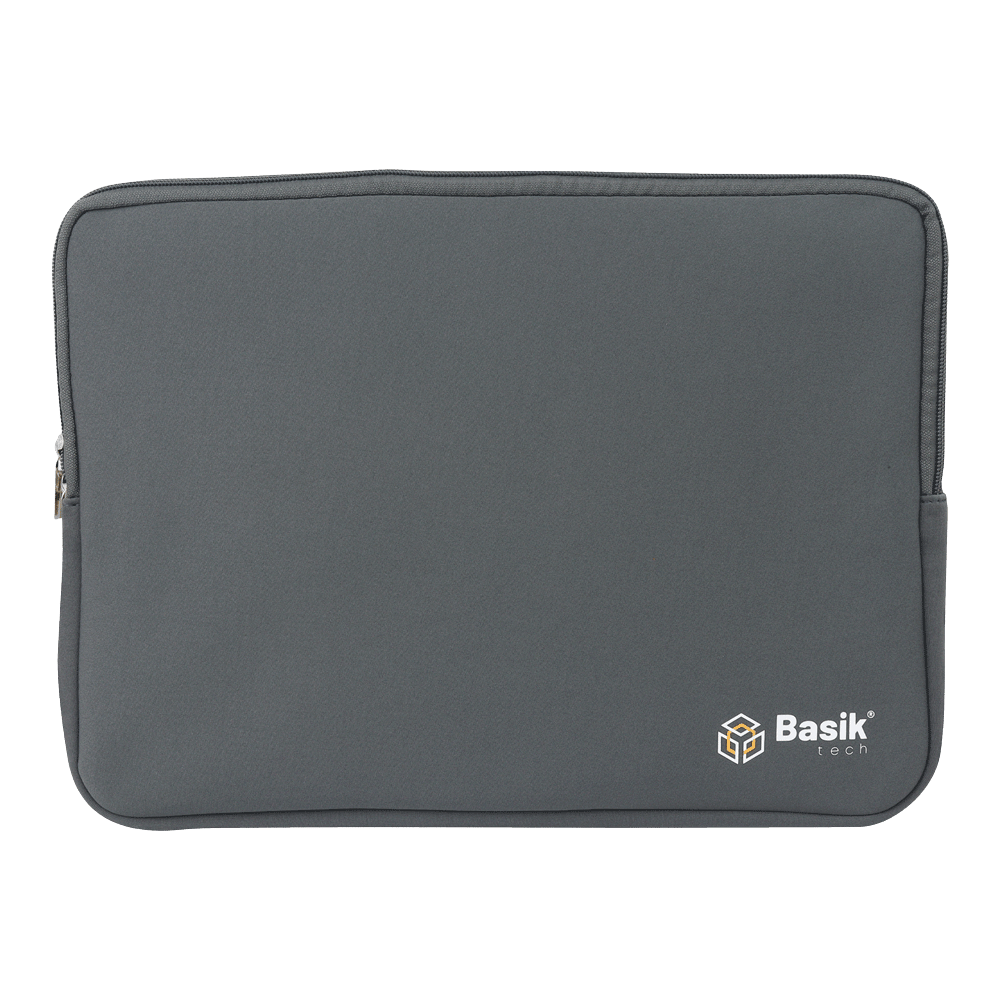 Funda Cierre Basik Tech 14plg Gris 80439