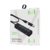 Hub Tipo C + Usb X4 Puertos Usb 3.0 Switch – Jal-S0008 11782 (4)