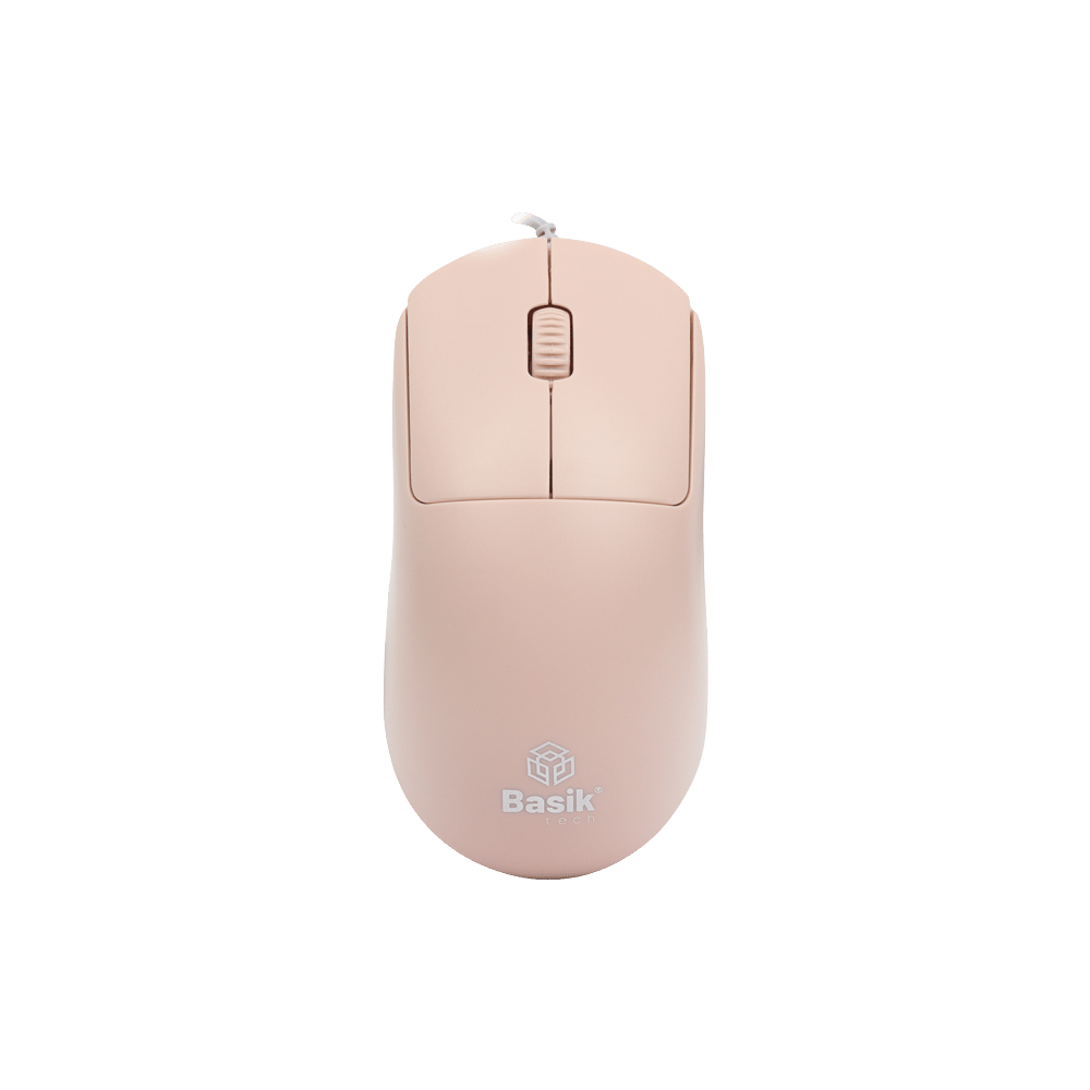 Mouse Usb Basik Tech Rosado Bks-Usb R 80427