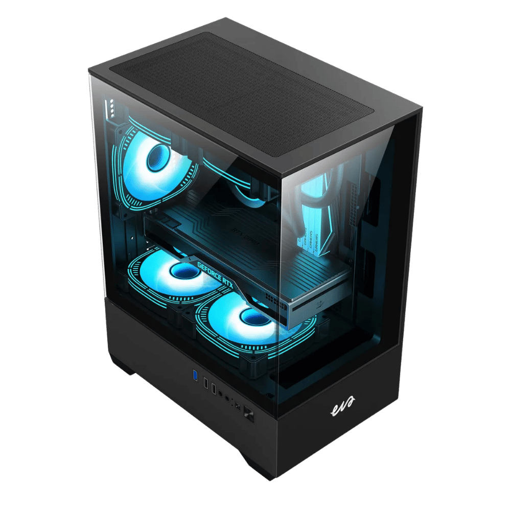 Chasis Gamer Eva Cosmic 11M Black 3 Ventiladores Argb Micro Atx - Imagen 4