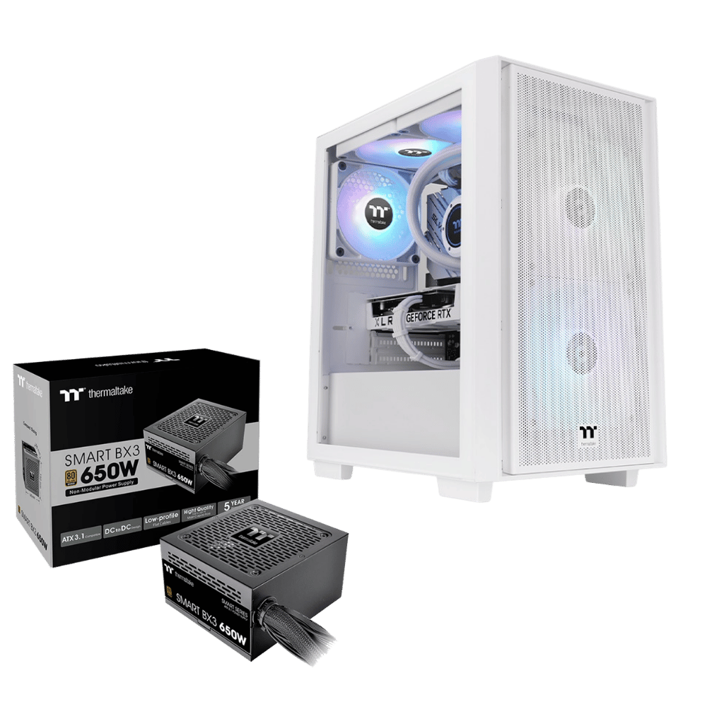 Chasis Thermaltake Versa H16 Fte Blanco + Fuente 650W White