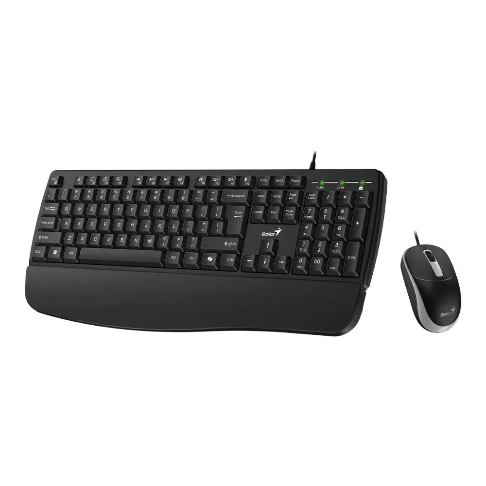 Combo Genius Teclado + Mouse KM-123 Negro Alambrico