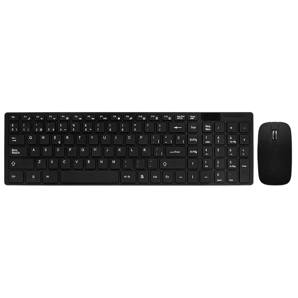 Combo teclado y mouse Argom inalámbricos en español
