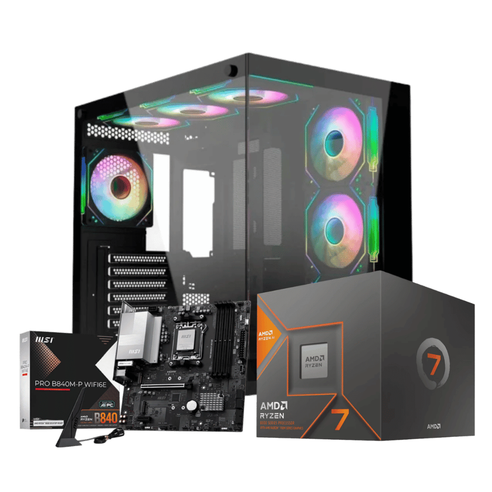 Cpu Master CCSB84W87M116G: Ryzen 5 8700G+16GB+ SSD 1 Tera+F.700W