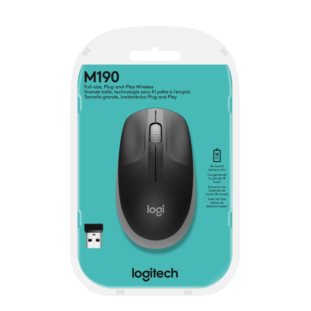 Mouse Inalámbrico M190 Negro - Imagen 3