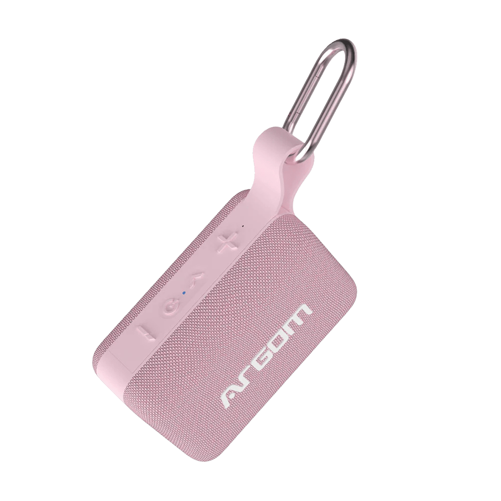 Parlante inalámbrico portátil Argom con resistencia al agua IPX5 Rosa