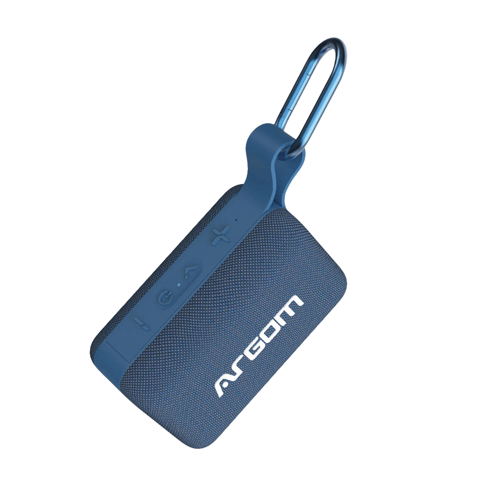 Parlante inalámbrico portátil Argom con resistencia al agua IPX5 Azul
