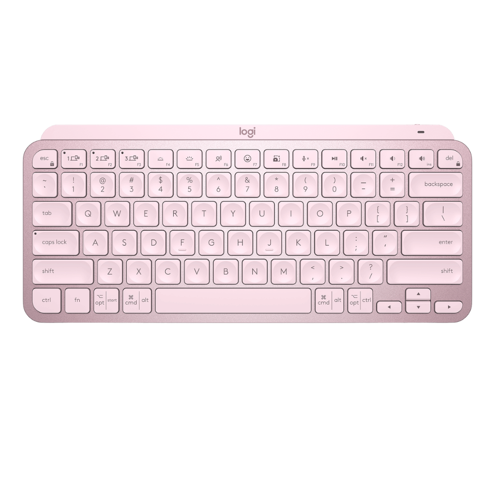 Teclado LOGITECH Inalámbrico Bluetooth Mx Keys Mini Rosa