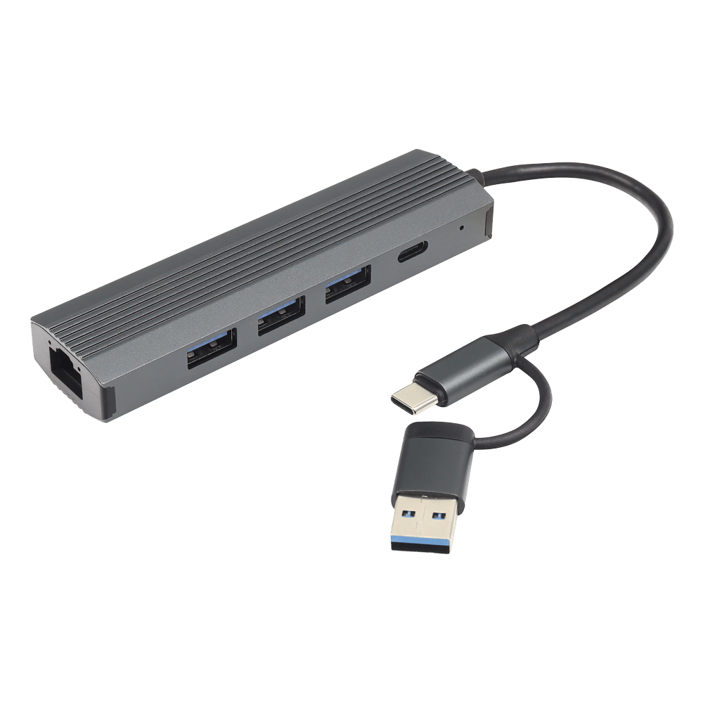 Convertidor Usb Y Usb C A Rj45 + Usb X3 11912