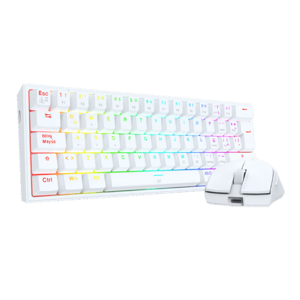 Combo Teclado Y Mouse Gamer Redragon S143W Rgb