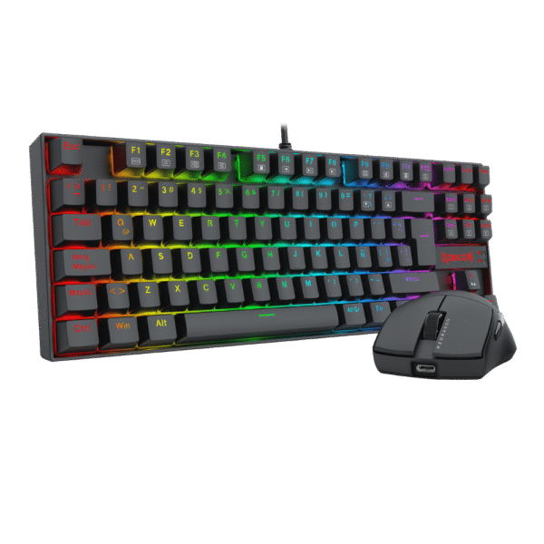 Combo Teclado Y Mouse Gamer Redragon S145 Rgb